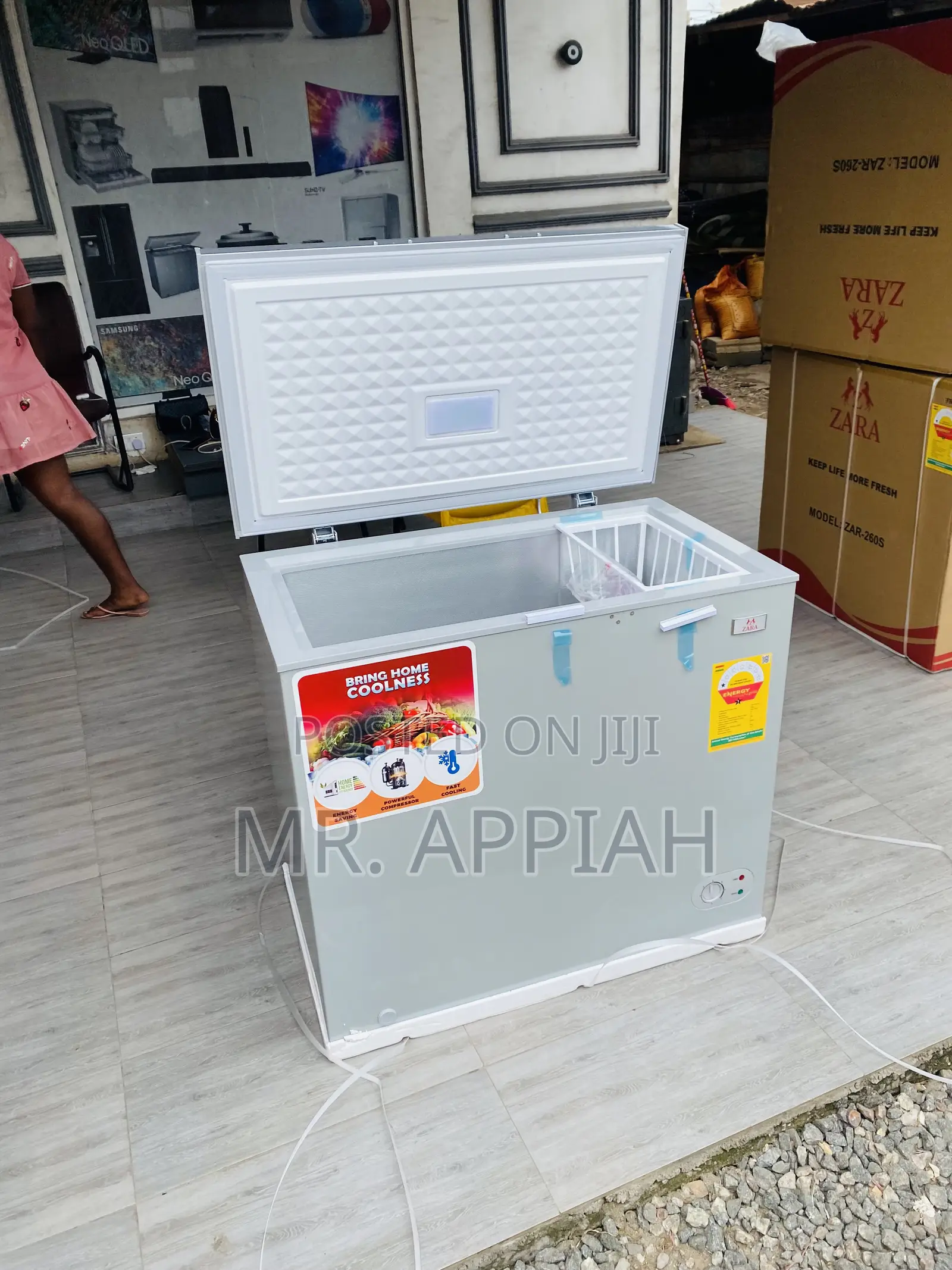 Original Zara -260s Single Door Electric Chest Freezer
