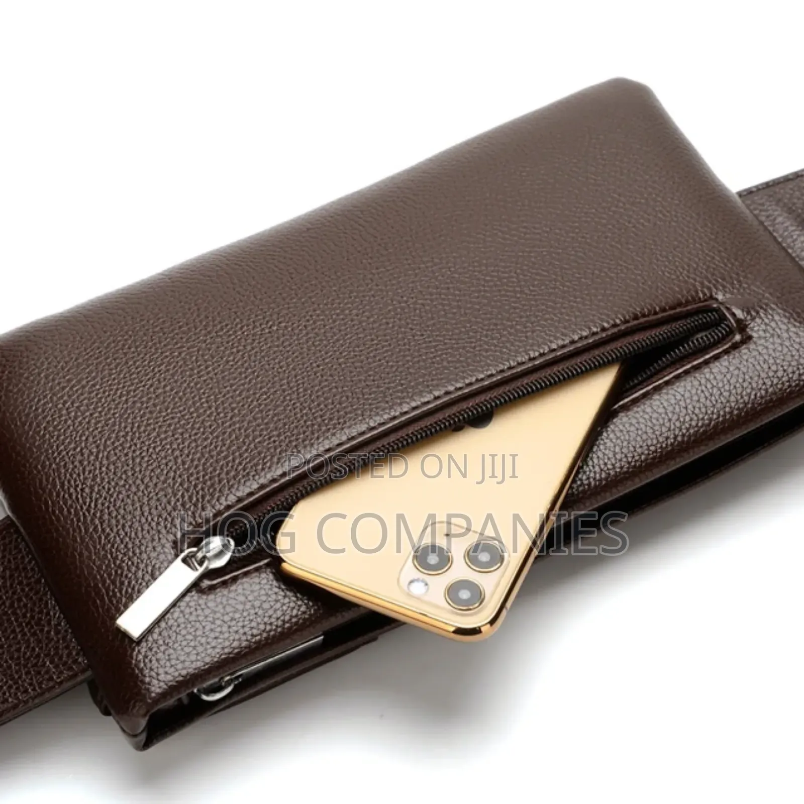 Men's Leather Waterproof Travel Sling Side Bag in Accra- Fast Delivery