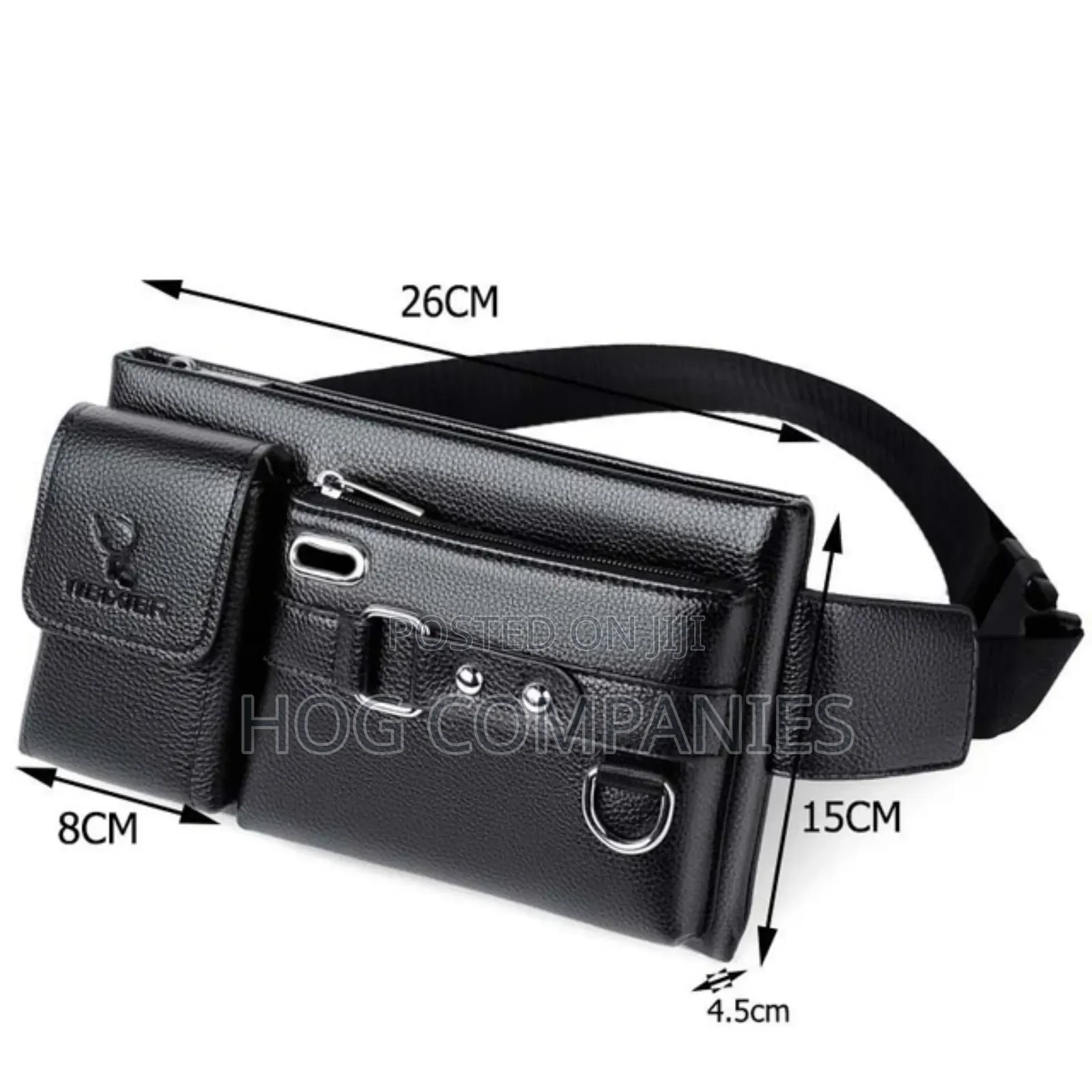 Men's Leather Waterproof Travel Sling Side Bag in Accra- Fast Delivery