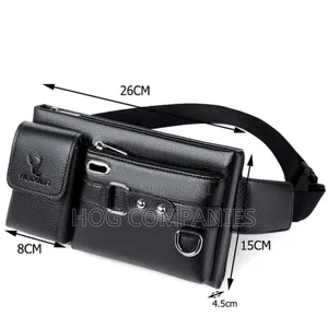 Men's Leather Waterproof Travel Sling Side Bag in Accra- Fast Delivery