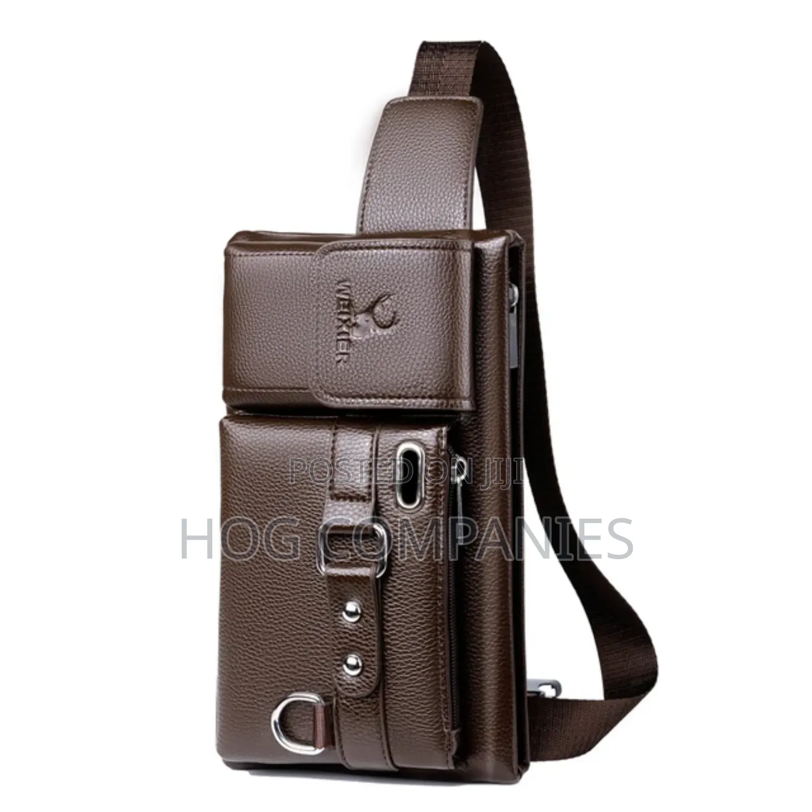 Men's Leather Waterproof Travel Sling Side Bag in Accra- Fast Delivery