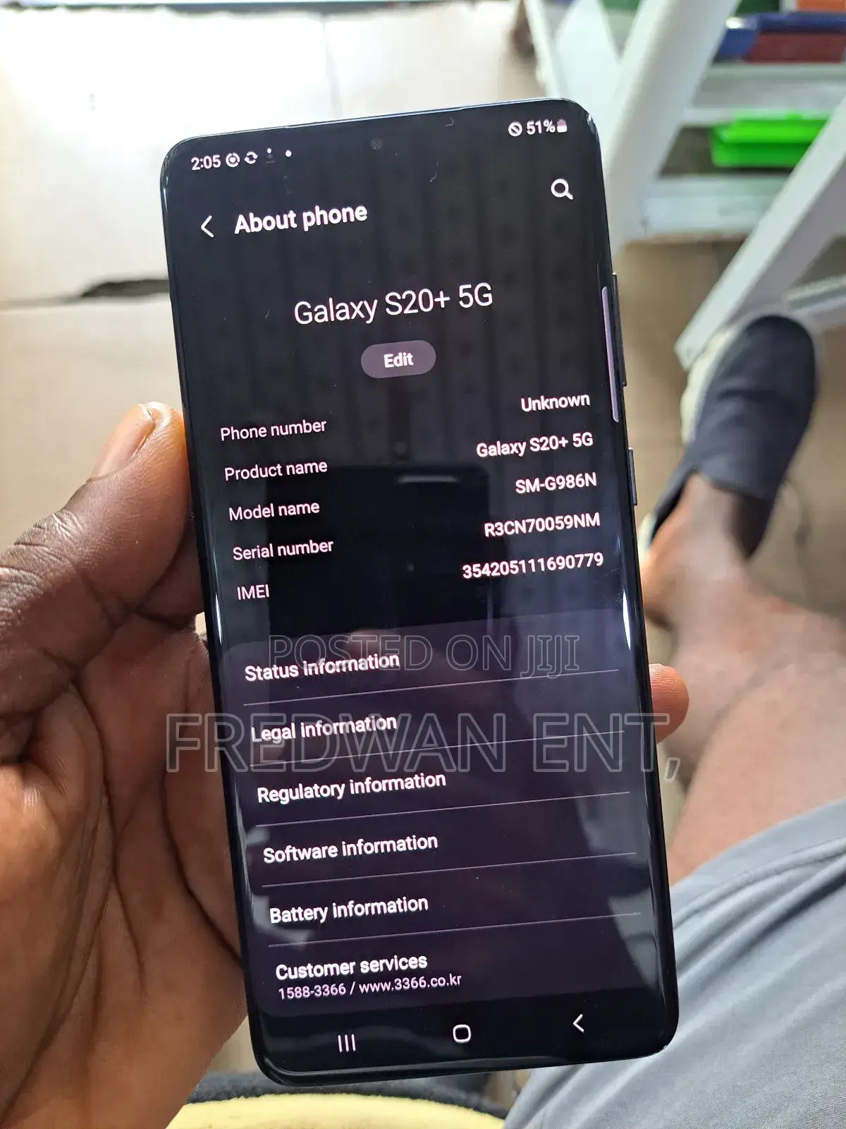 Samsung Galaxy S20+ 5G 256 GB Black