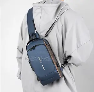 Purely Anti Theft Waterproof Chest Bag Has USB Charging Port
