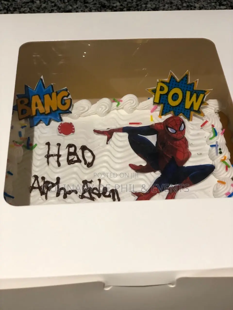 Spider Man Theme Cake