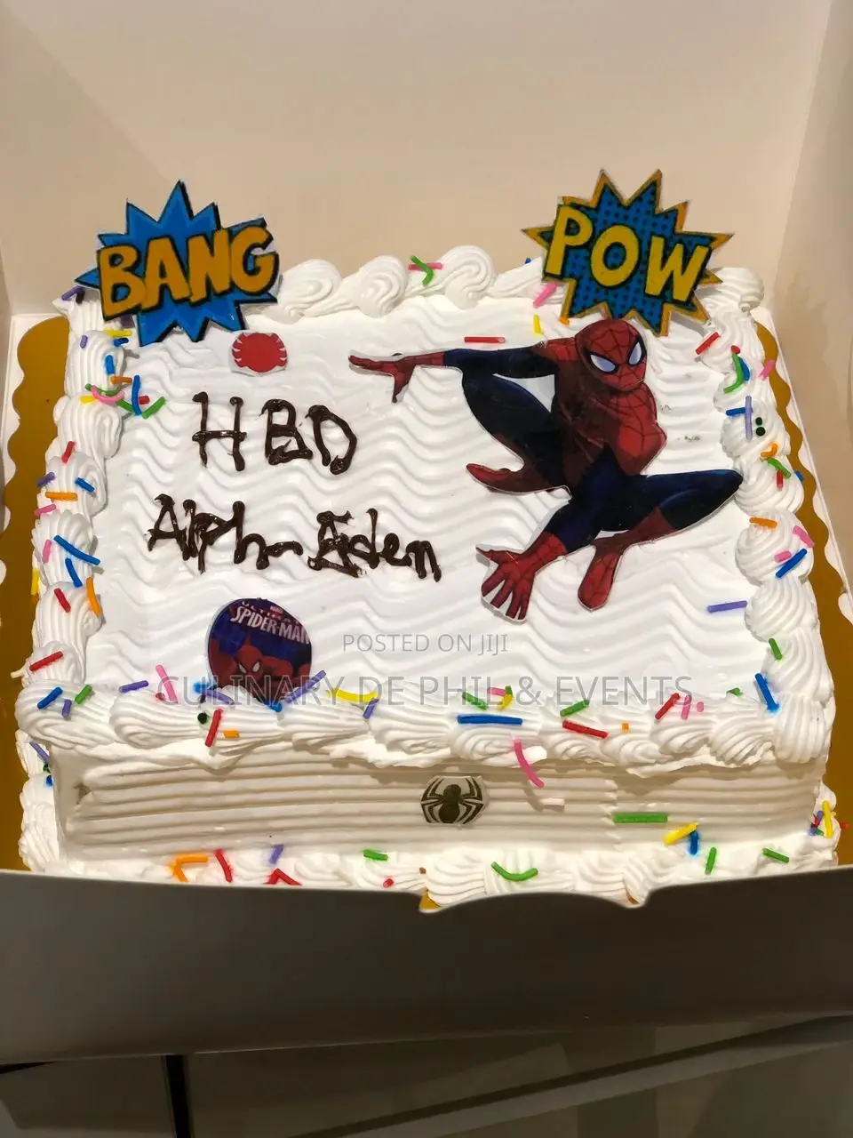 Spider Man Theme Cake