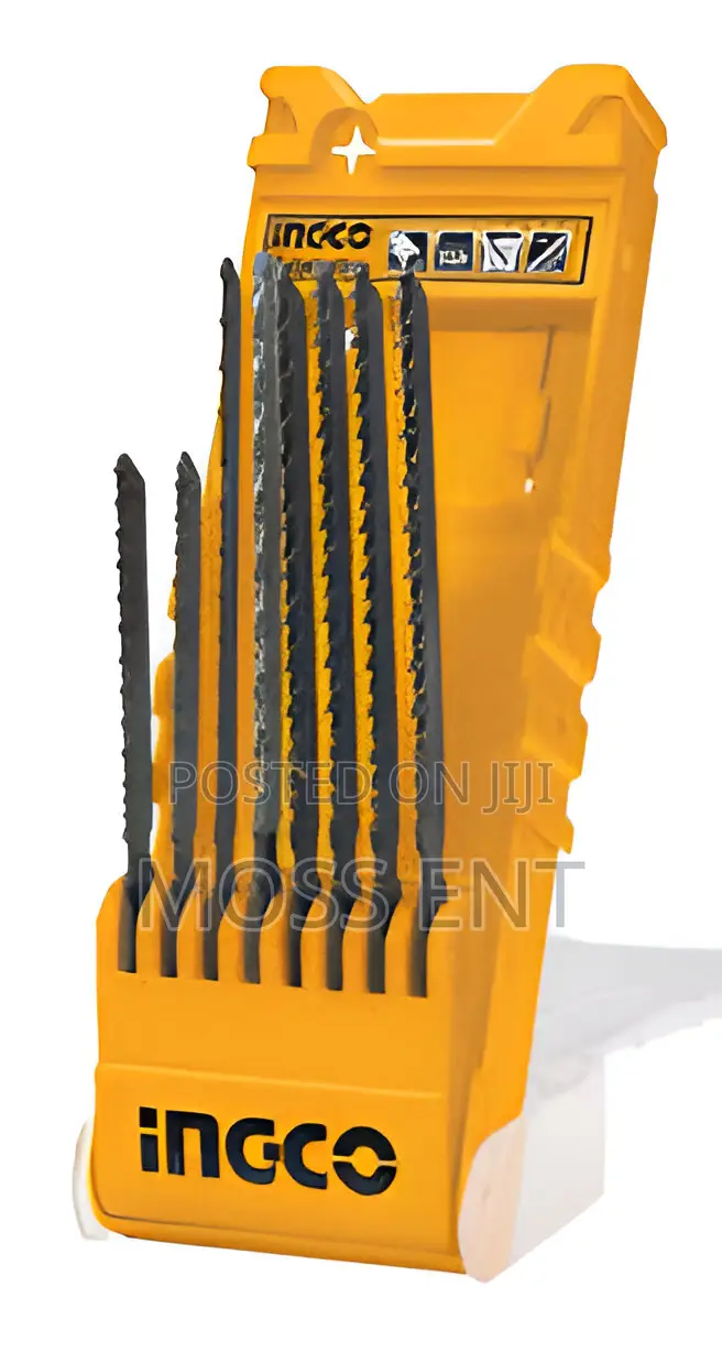 Ingco Jig Saw Blades 8 Set for Metal + Wood + Alum - Akd8088