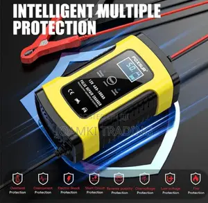Car Battery Charger,12v, Intelligent Pulse Repair With LCD