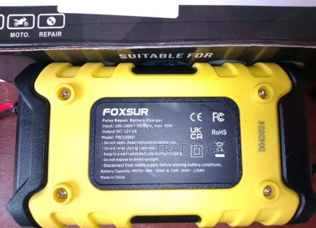 Car Battery Charger,12v, Intelligent Pulse Repair With LCD
