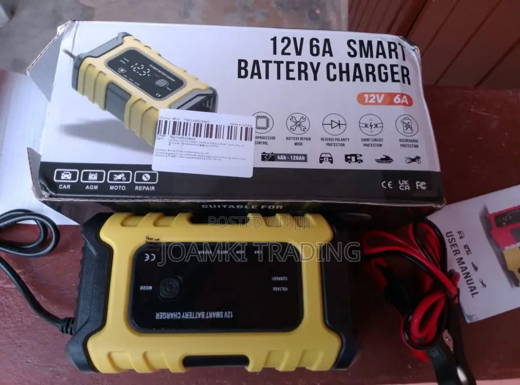 Car Battery Charger,12v, Intelligent Pulse Repair With LCD