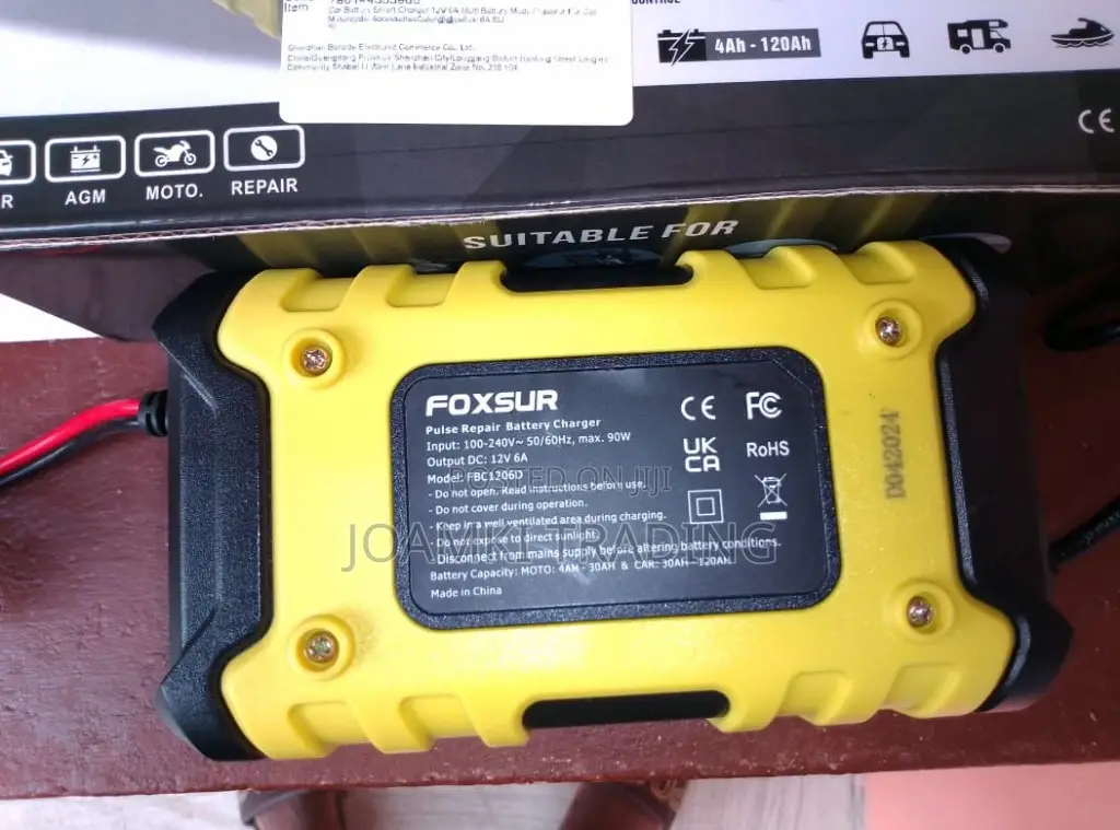 Car Battery Charger,12v, Intelligent Pulse Repair With LCD