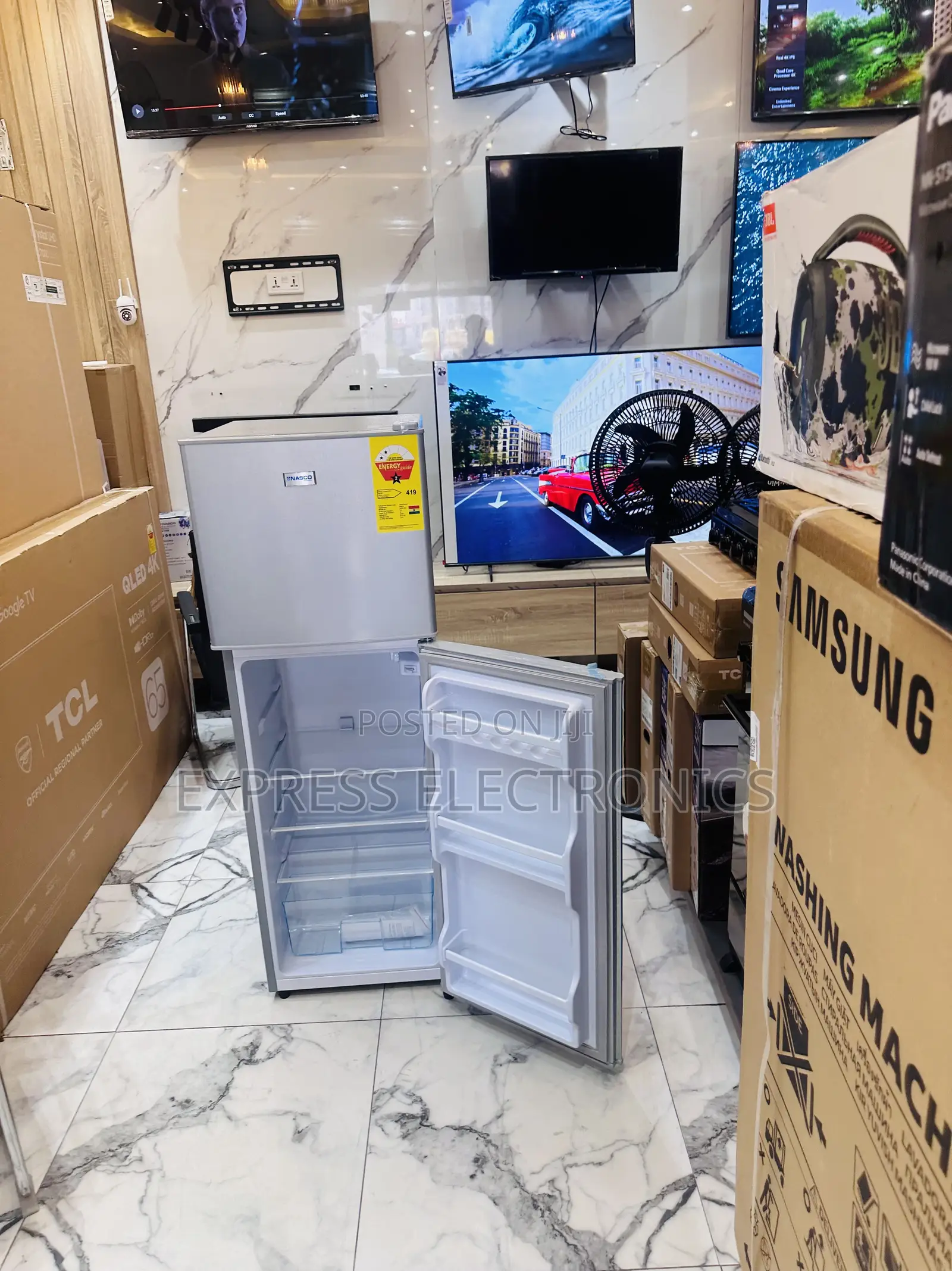 Quality Sleek Nasco Double Door Nasd-18fl Fridge.