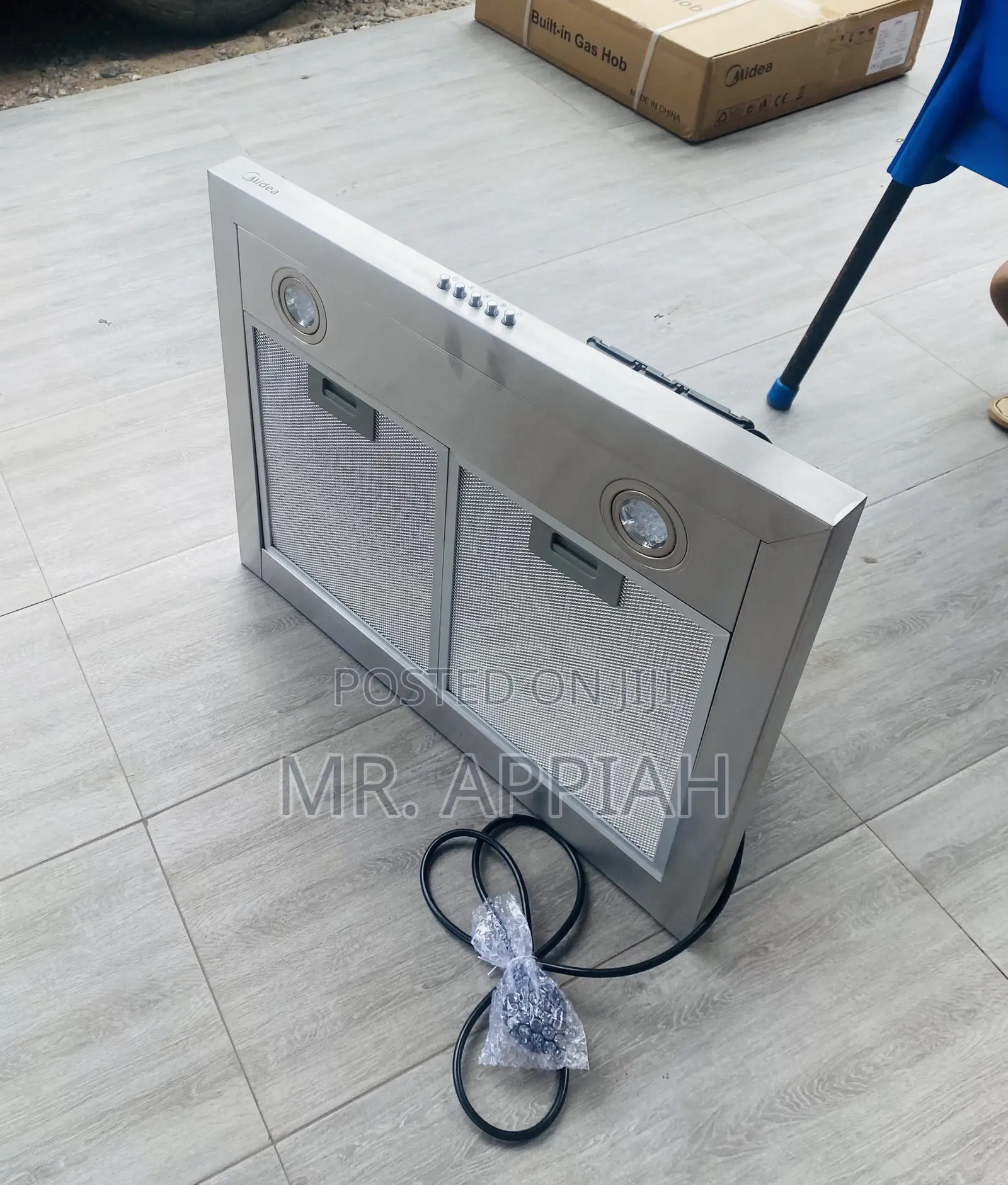 Midea T-Shape 60m21 60cm Electric Rangehood(Gray).