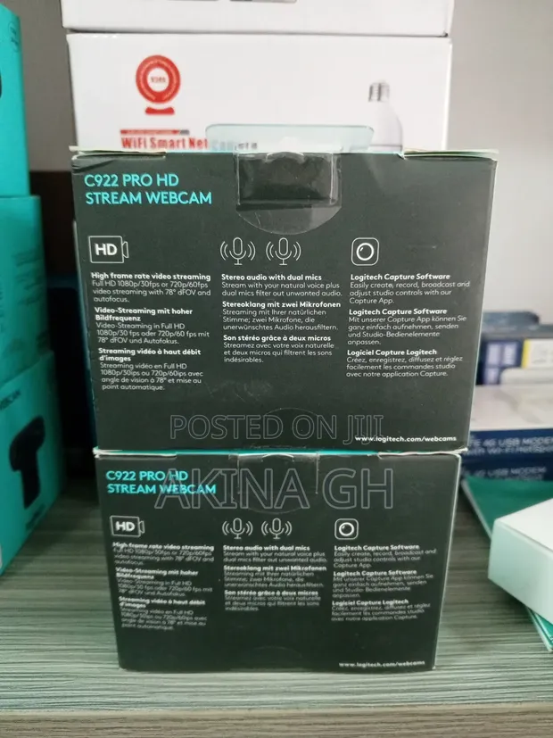 Logitech C922 Pro HD Stream WEBCAM 2