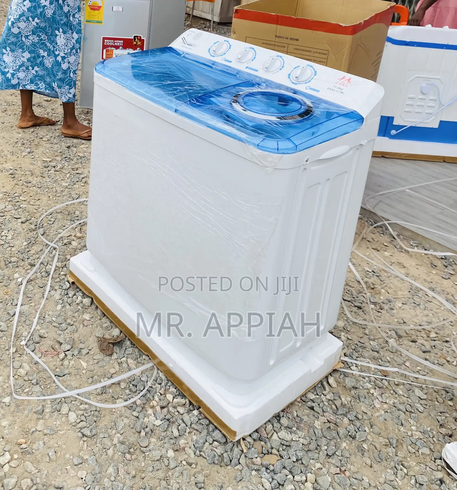 Twin Tub Zara 11kg Top Load Electric Washing Machine.