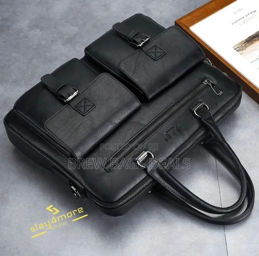 Pure Leather Mens 15.6 Inches Laptop Bag