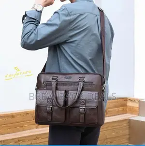 Pure Leather Mens 15.6 Inches Laptop Bag