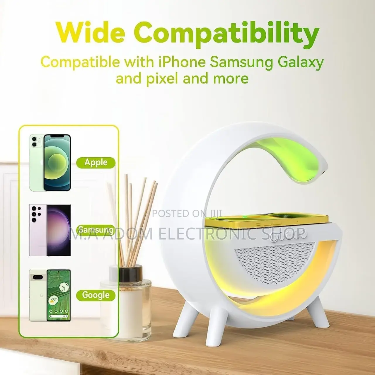 G Shaped Multifunctional Wireless Charging Speaker