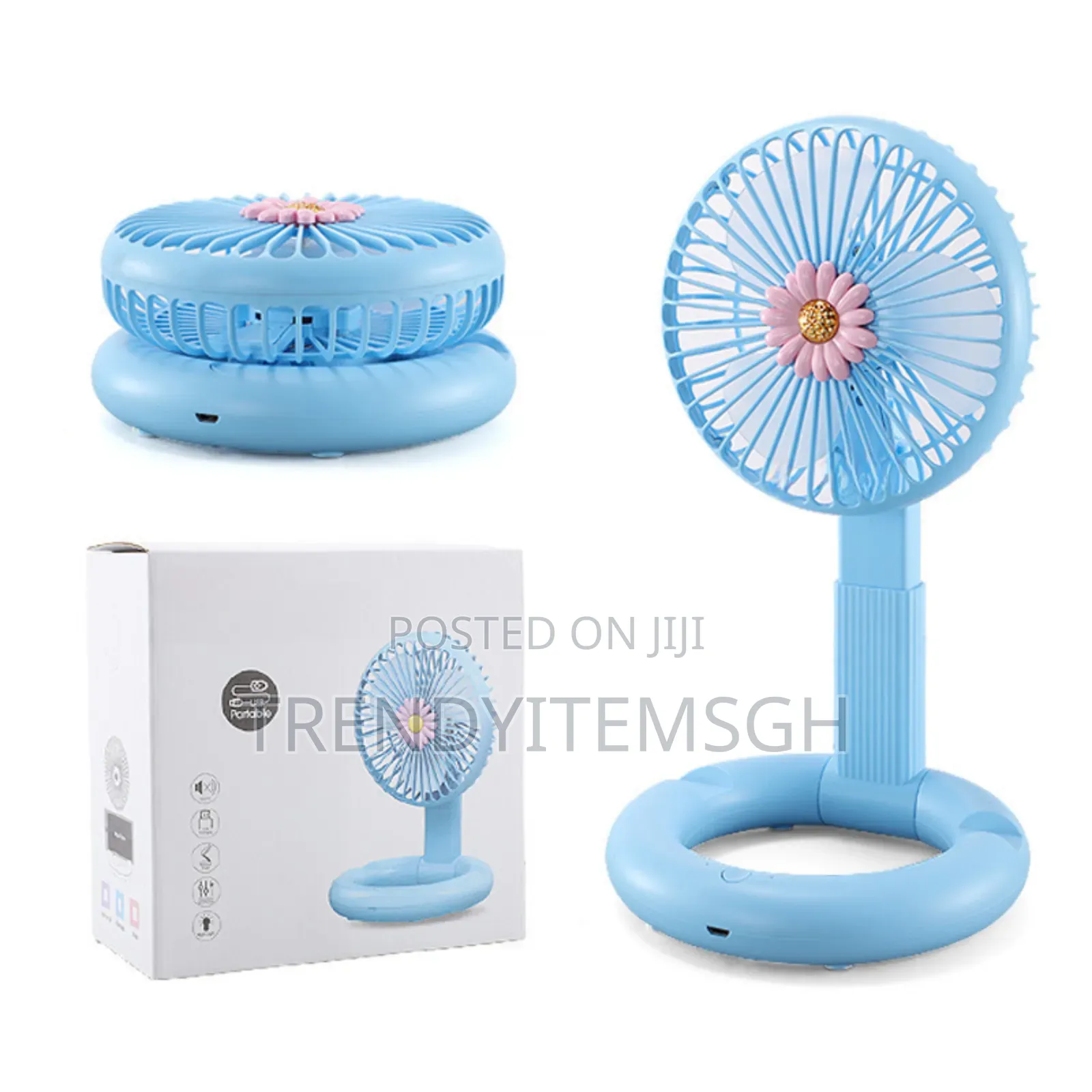 Mini Rechargeable Fan With Folding Function