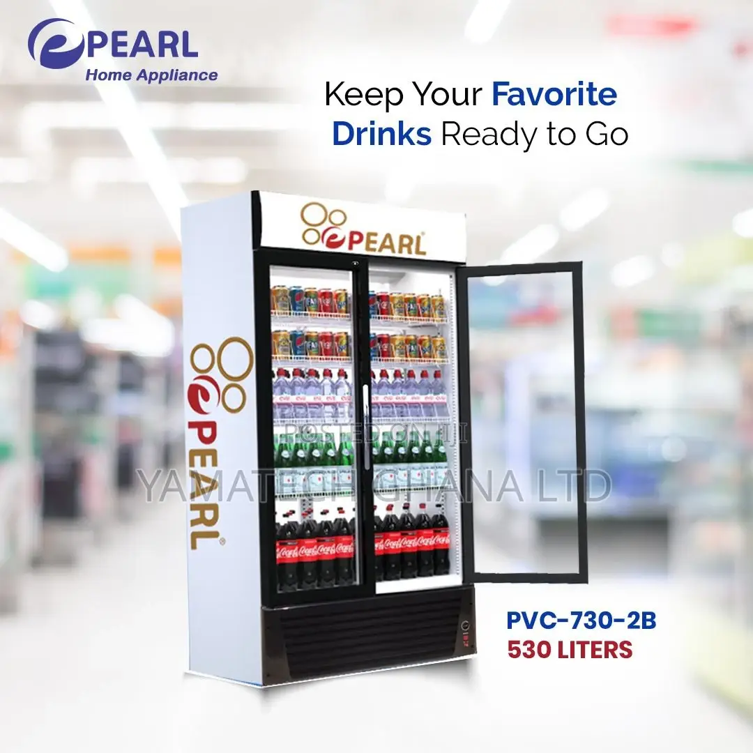 Pearl 500 Litre Double Door Display Fridge
