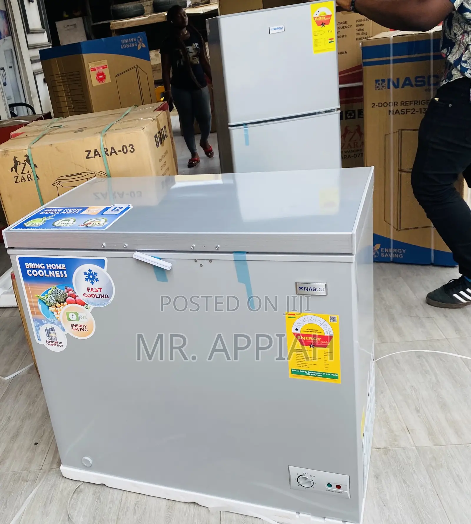 Unique Design Nasco Nas210 Single Door Chest Freezer.
