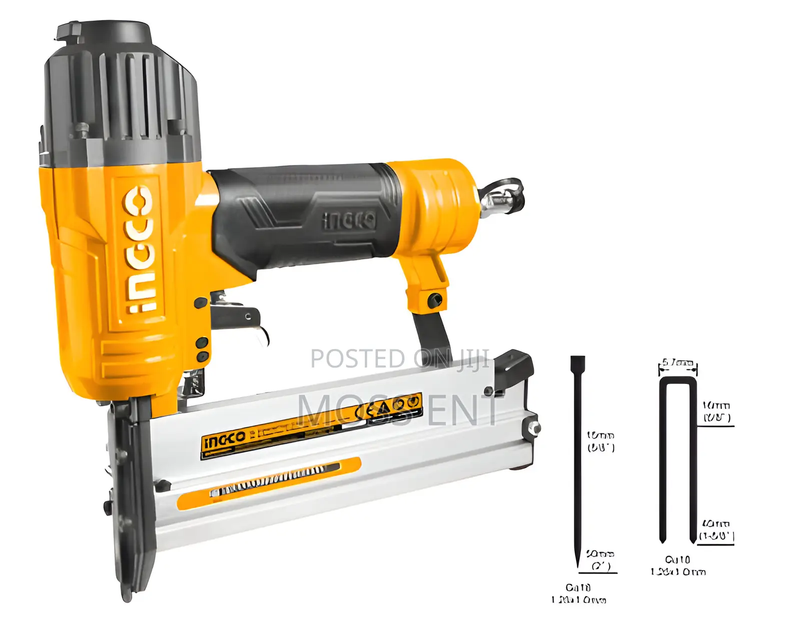 Ingco 2 in 1 Combo Air Brad Nailer + Accs - Acn50401