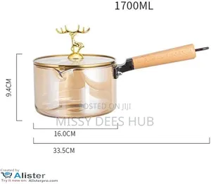 Single Handle Glass Soup Pot