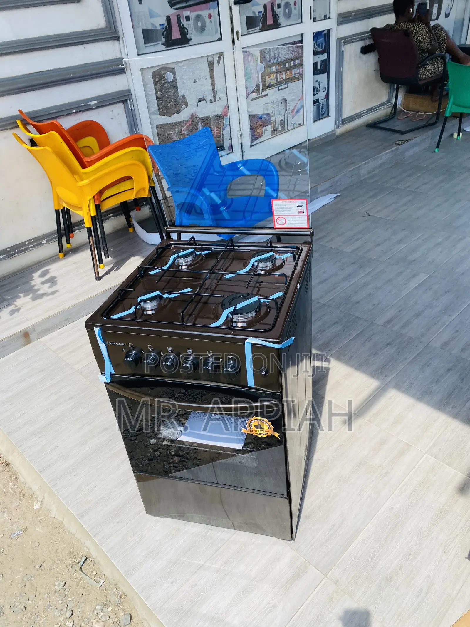 Check Out Volcano 50x50 Gas Oven 4 Burner(Brown) 