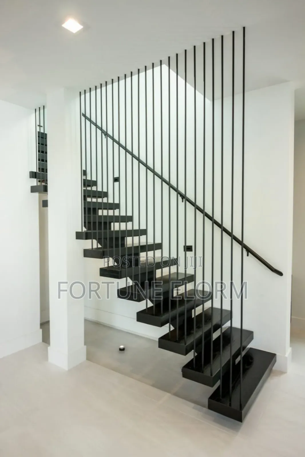 Futuristic Wooden Stairs.