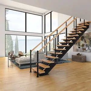 Metal and Wooden Stairs.