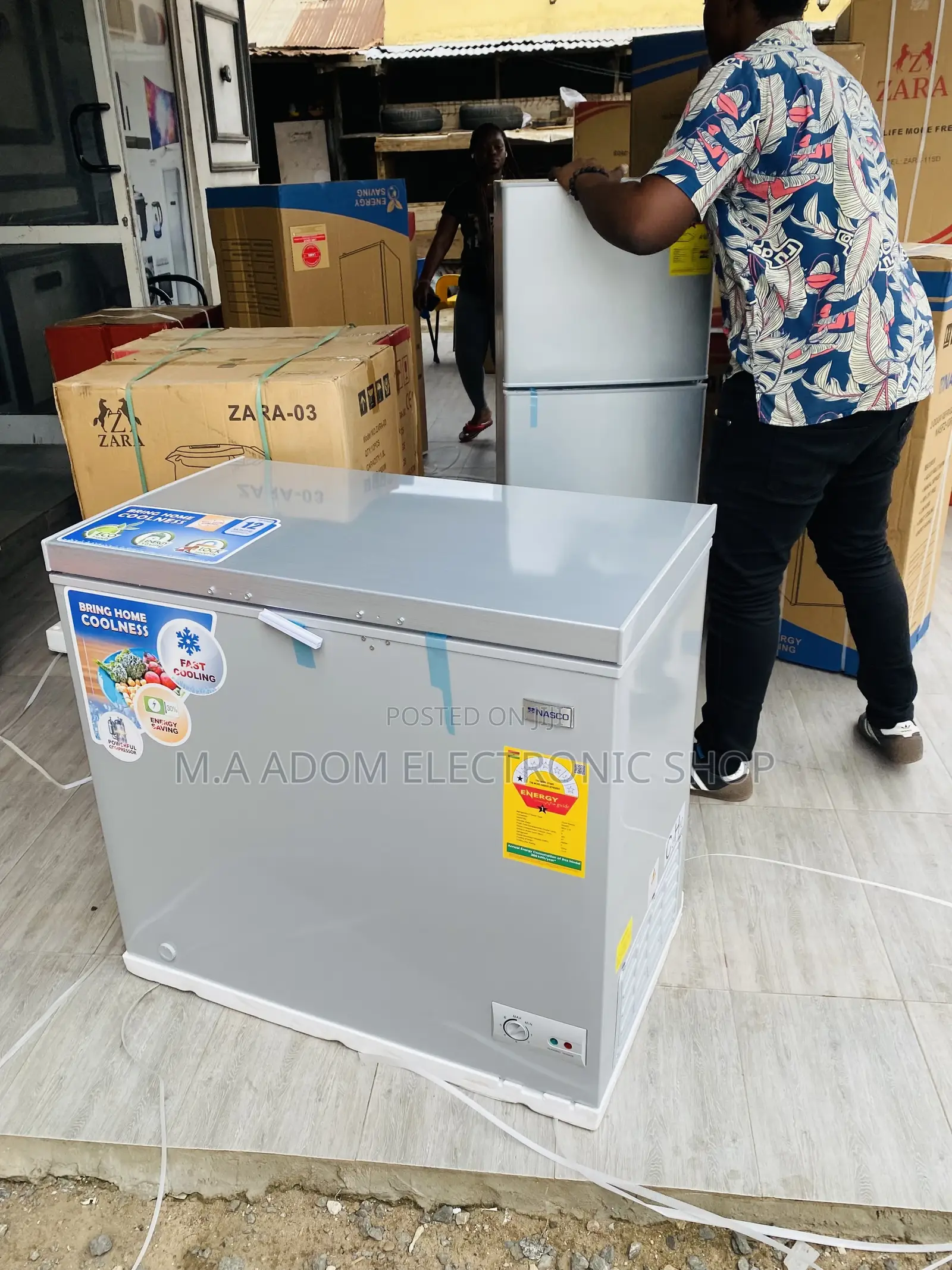 Brand New Nasco Nas210 200L Single Door Chest Freezer.
