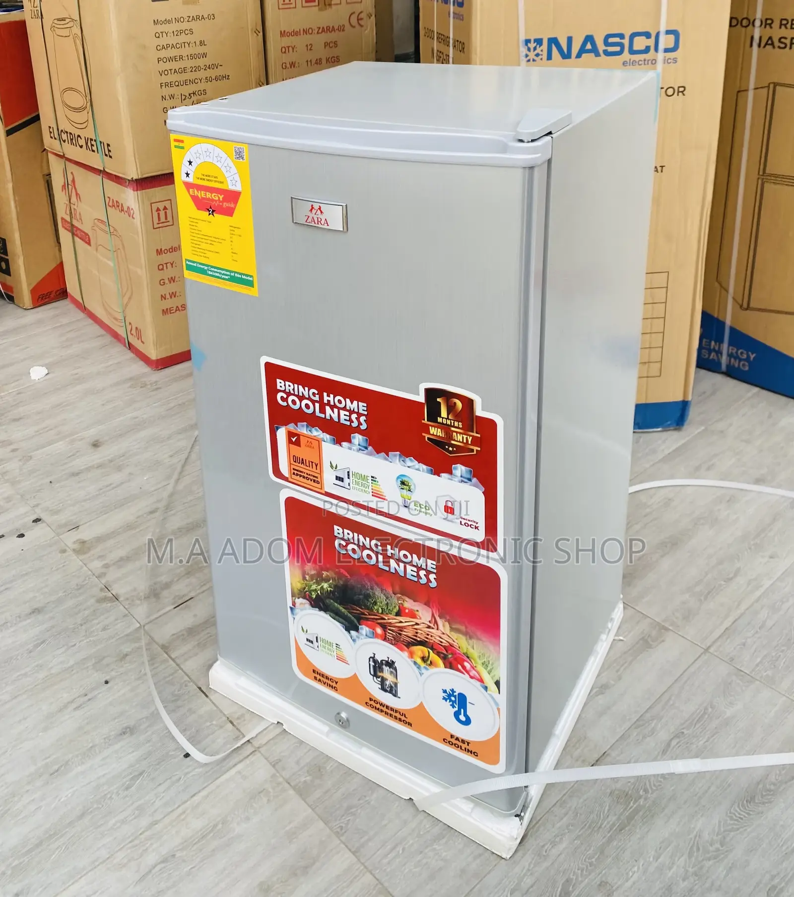 Affordable Zara 1-11s Single Door Table Top Fridge(Gray).