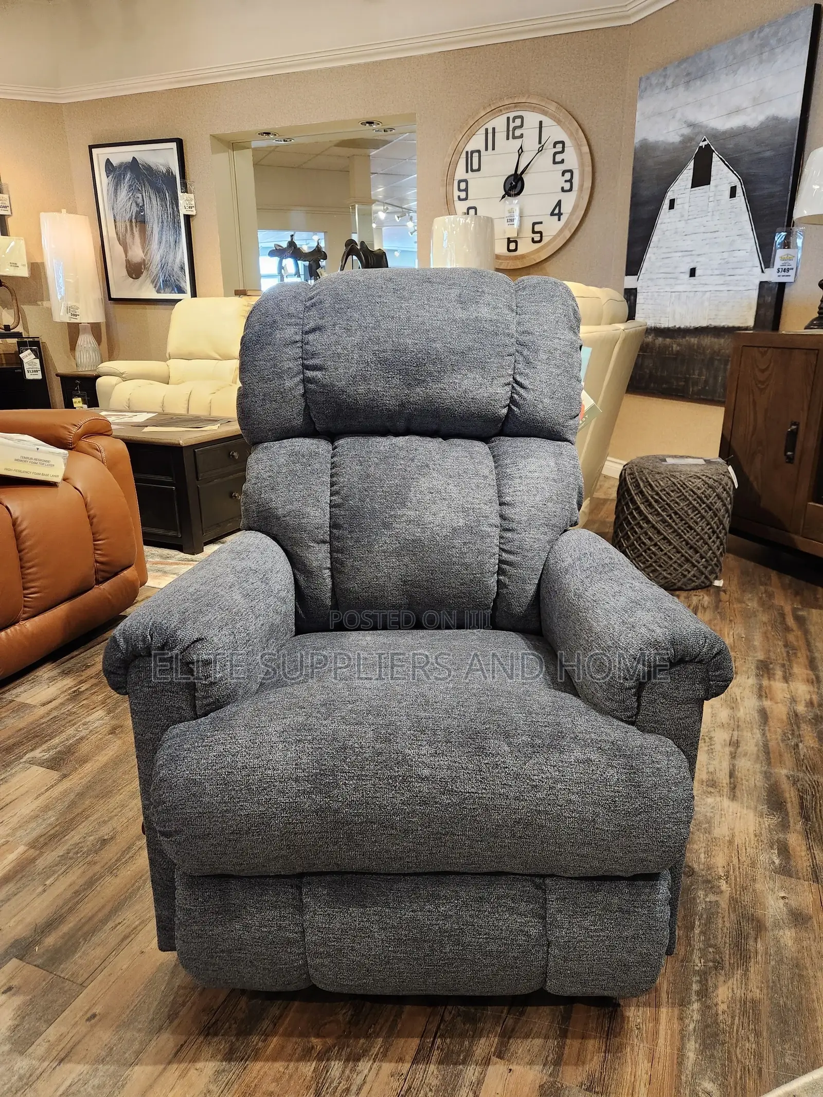 Electric Rocker Recliner With Temper Foam (Remote Control)