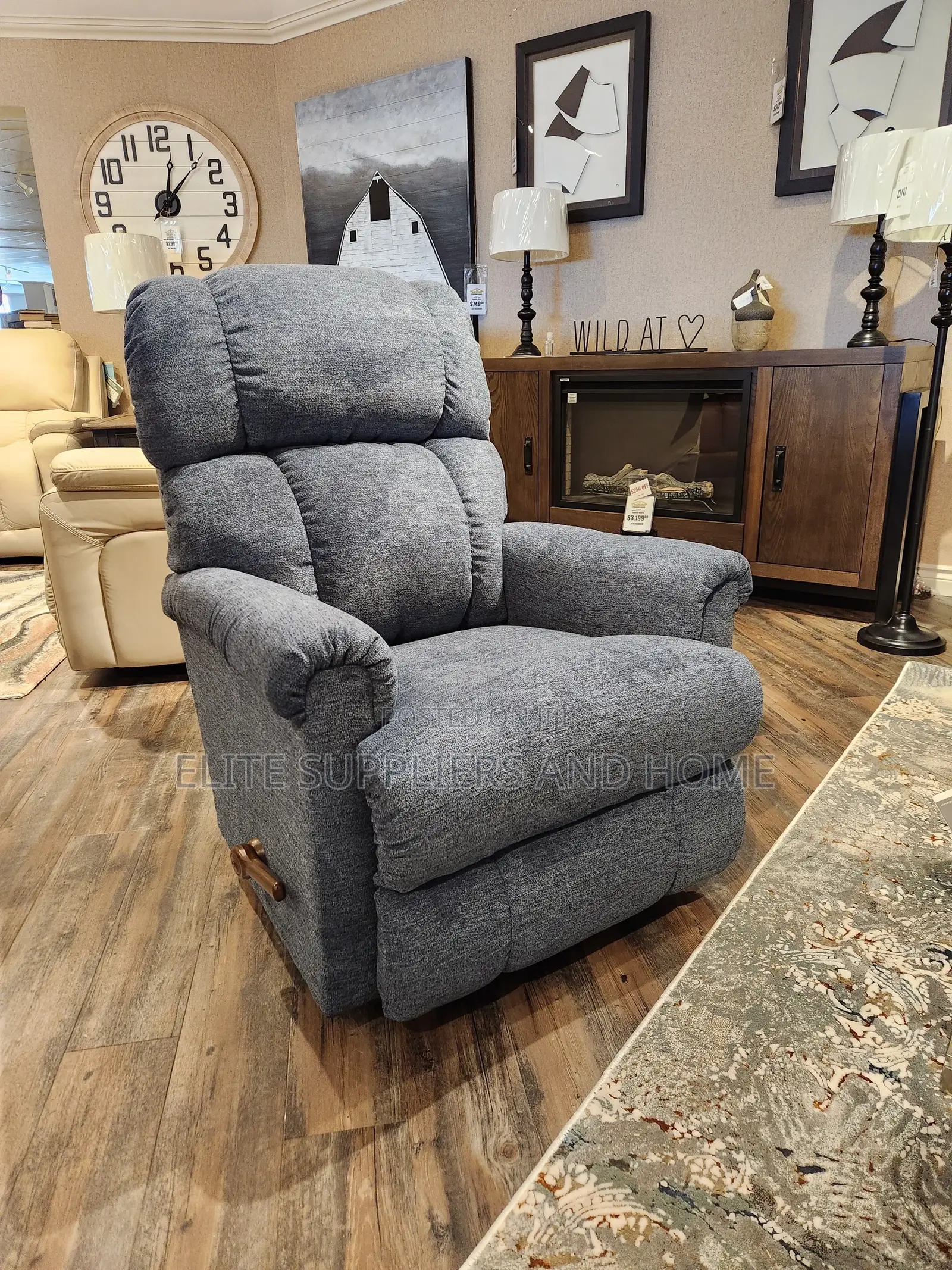 Electric Rocker Recliner With Temper Foam (Remote Control)