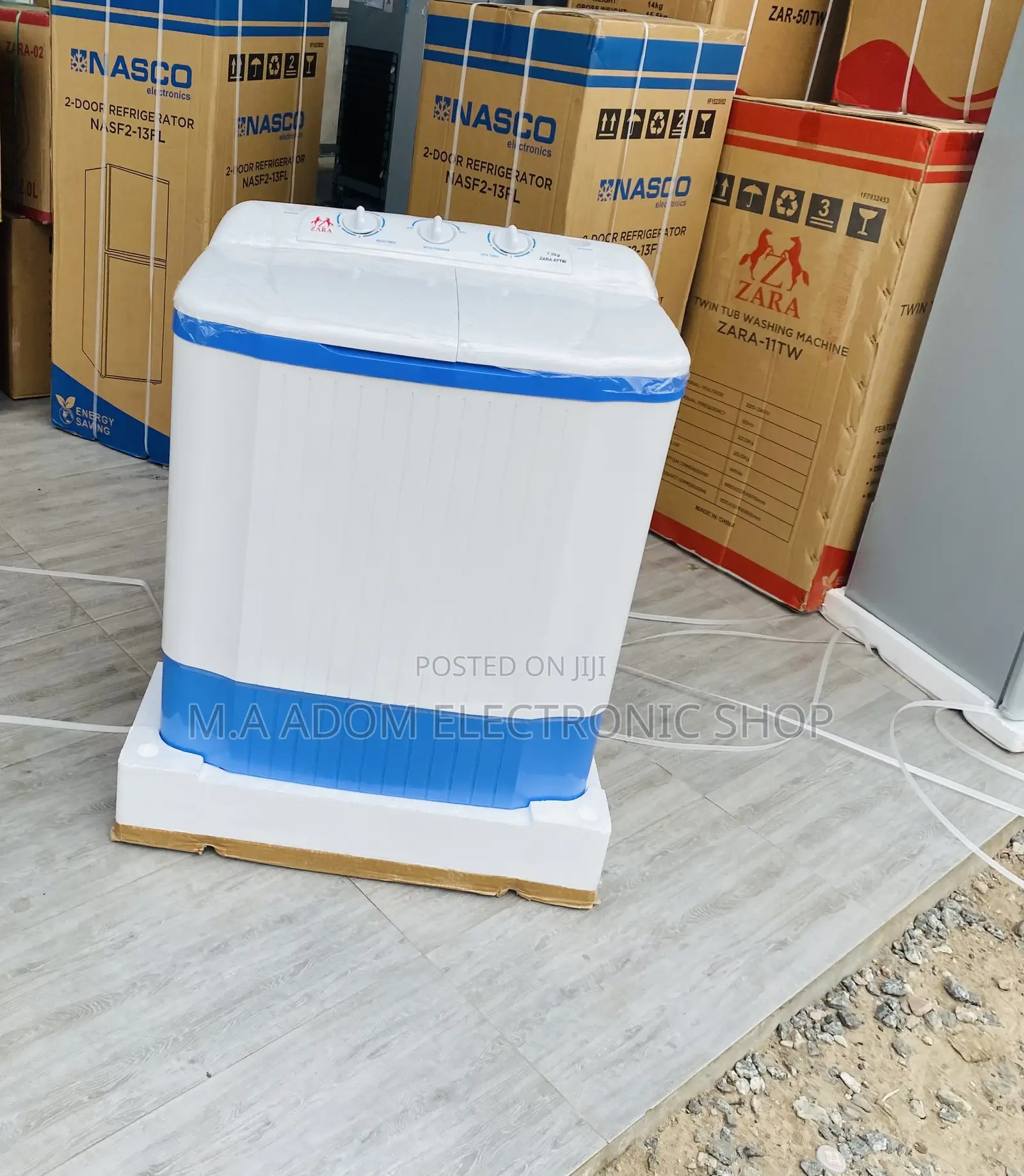 Zara 7kg Semi-Automatic Electric Washing Machine.
