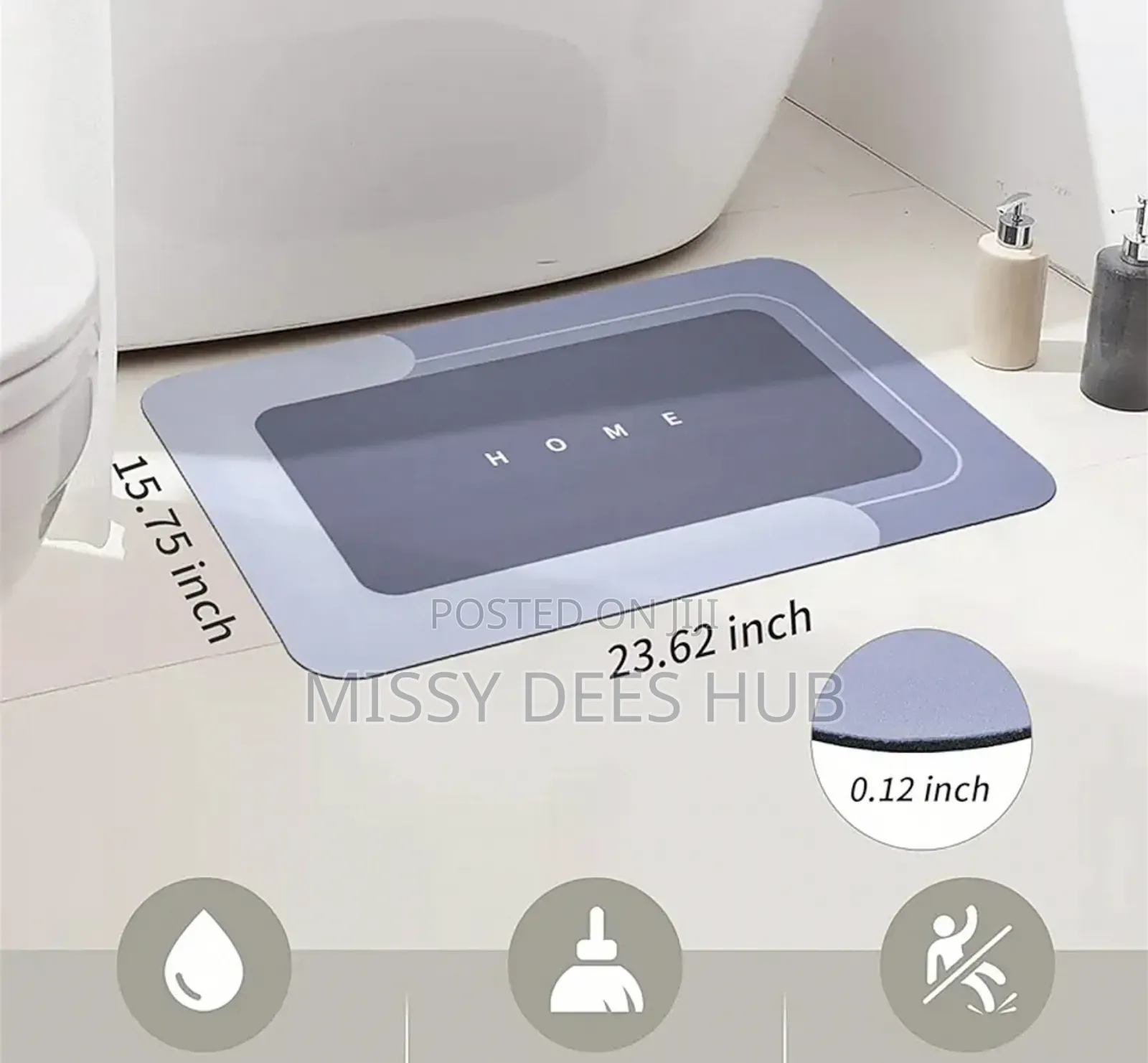 Quick Drying Mats For Bathroom Or Kitchen