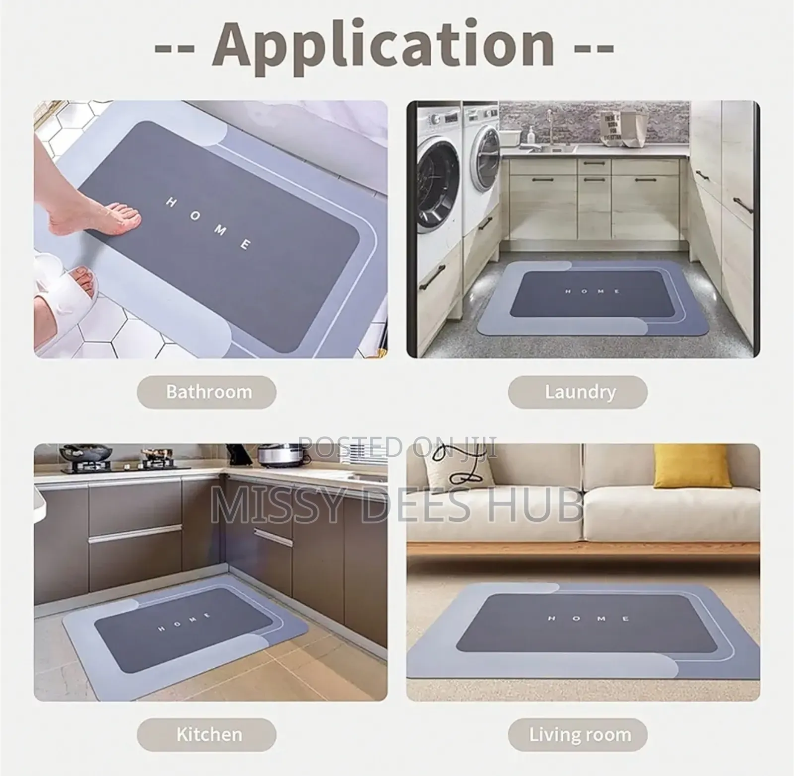 Quick Drying Mats For Bathroom Or Kitchen