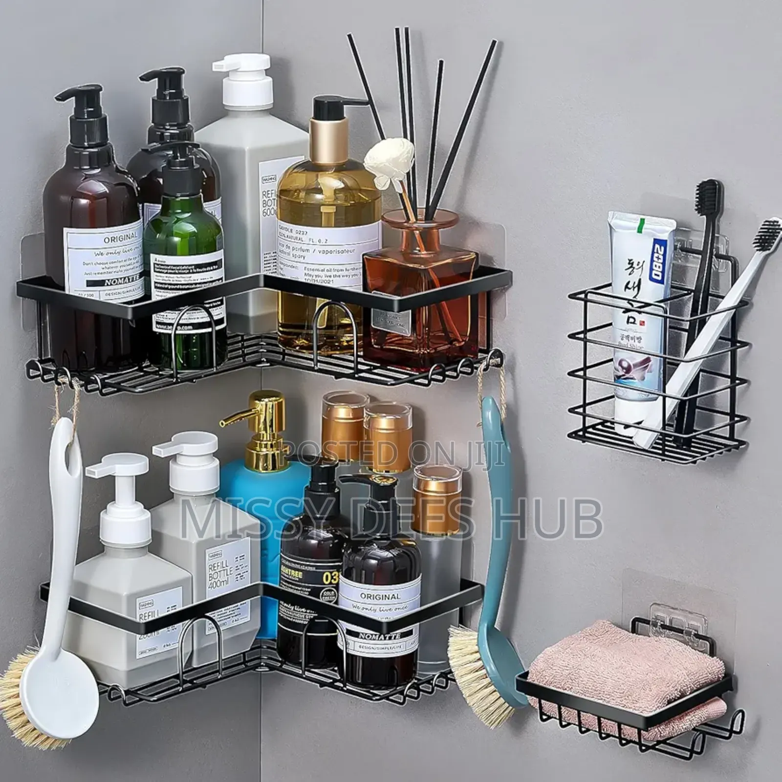 5in1 Corner Shower Caddy Set
