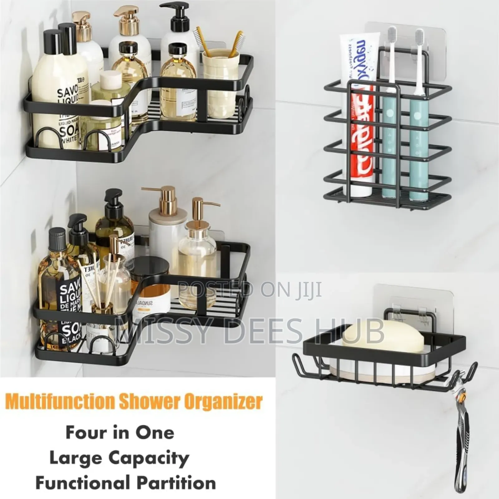 5in1 Corner Shower Caddy Set