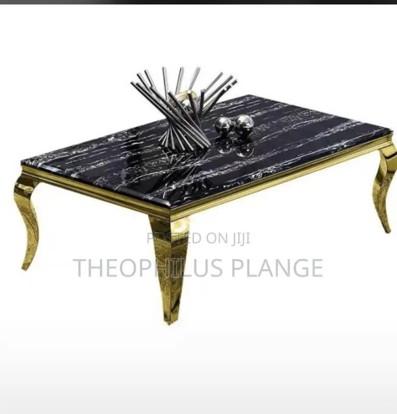 Mable Center Table With Gold Legs