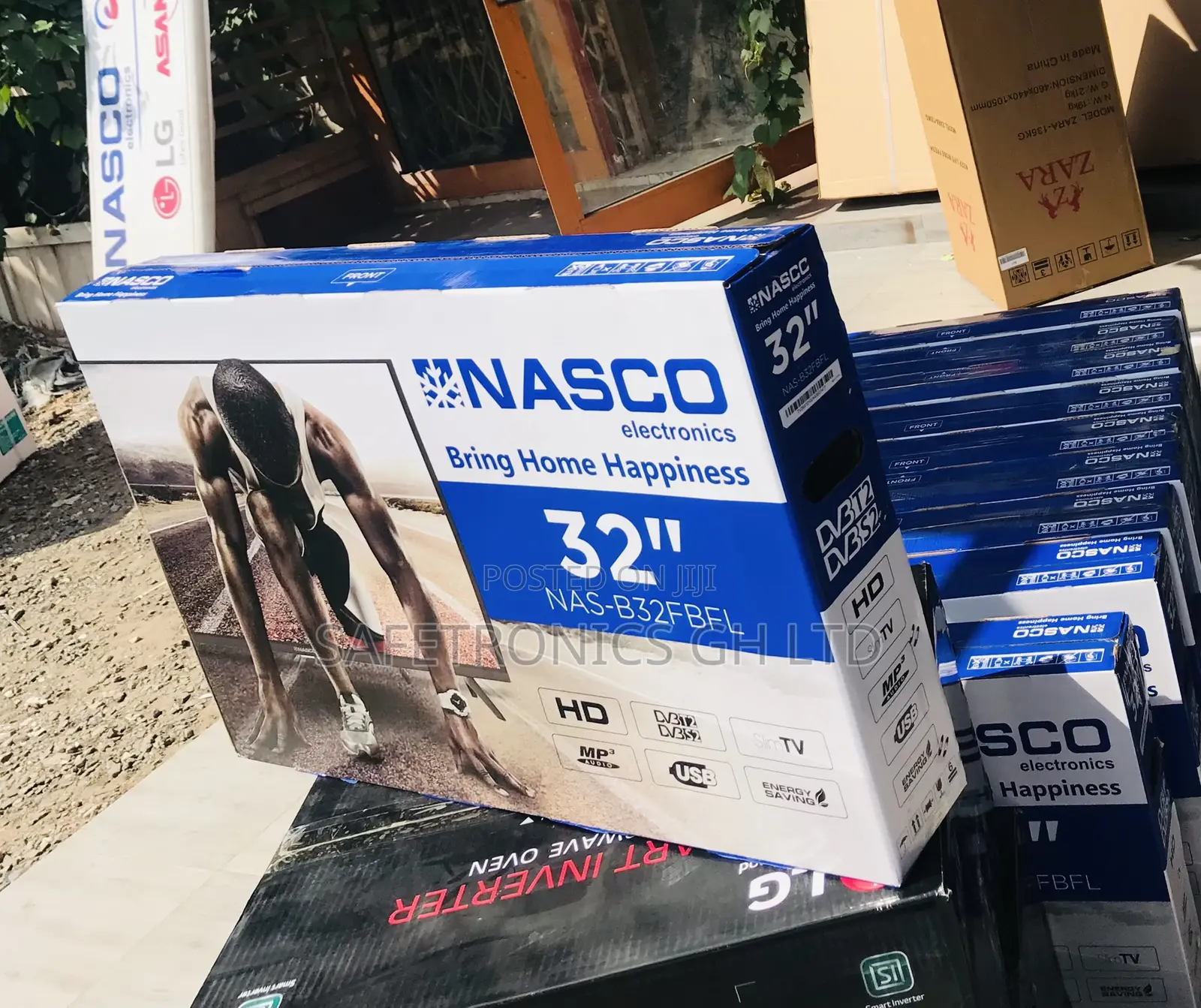 New Satellite Nasco 32 Inch Digital Led (Black) Tv