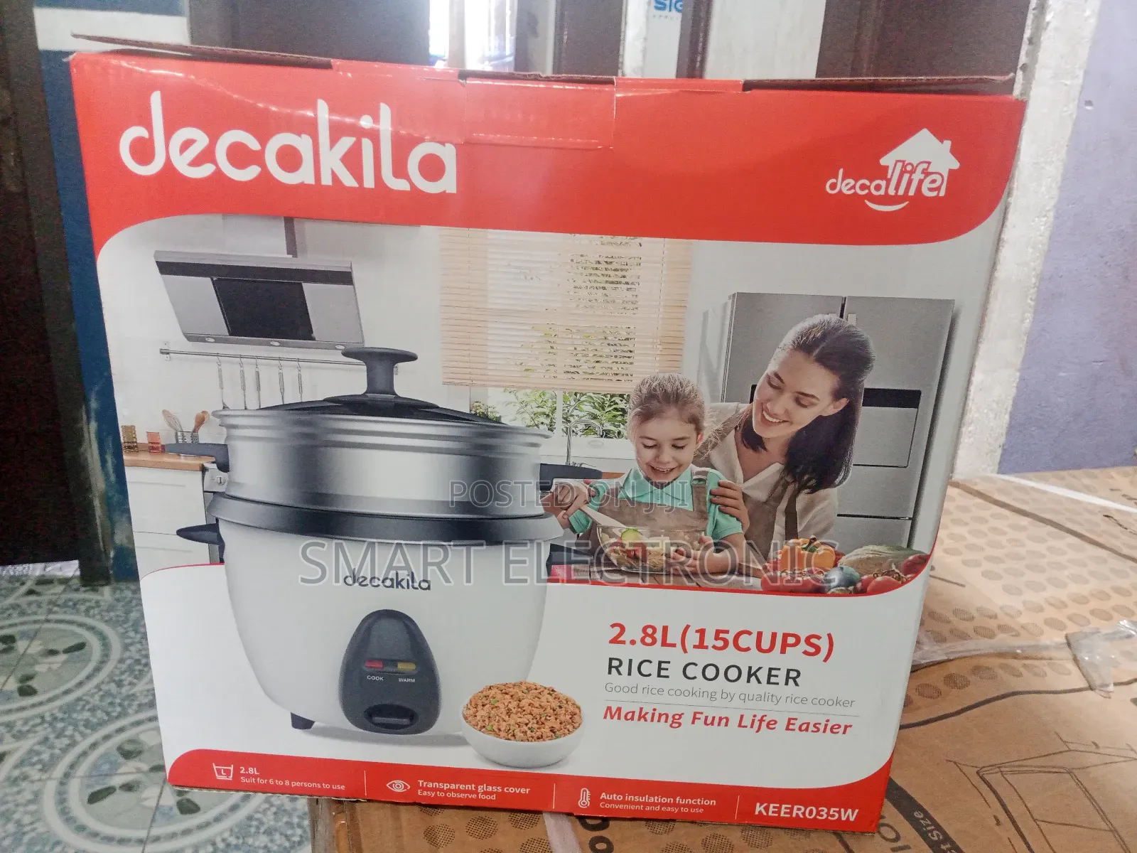 Quality and Affordable Decakila 2.8l Rice Cooker Rice Cooker