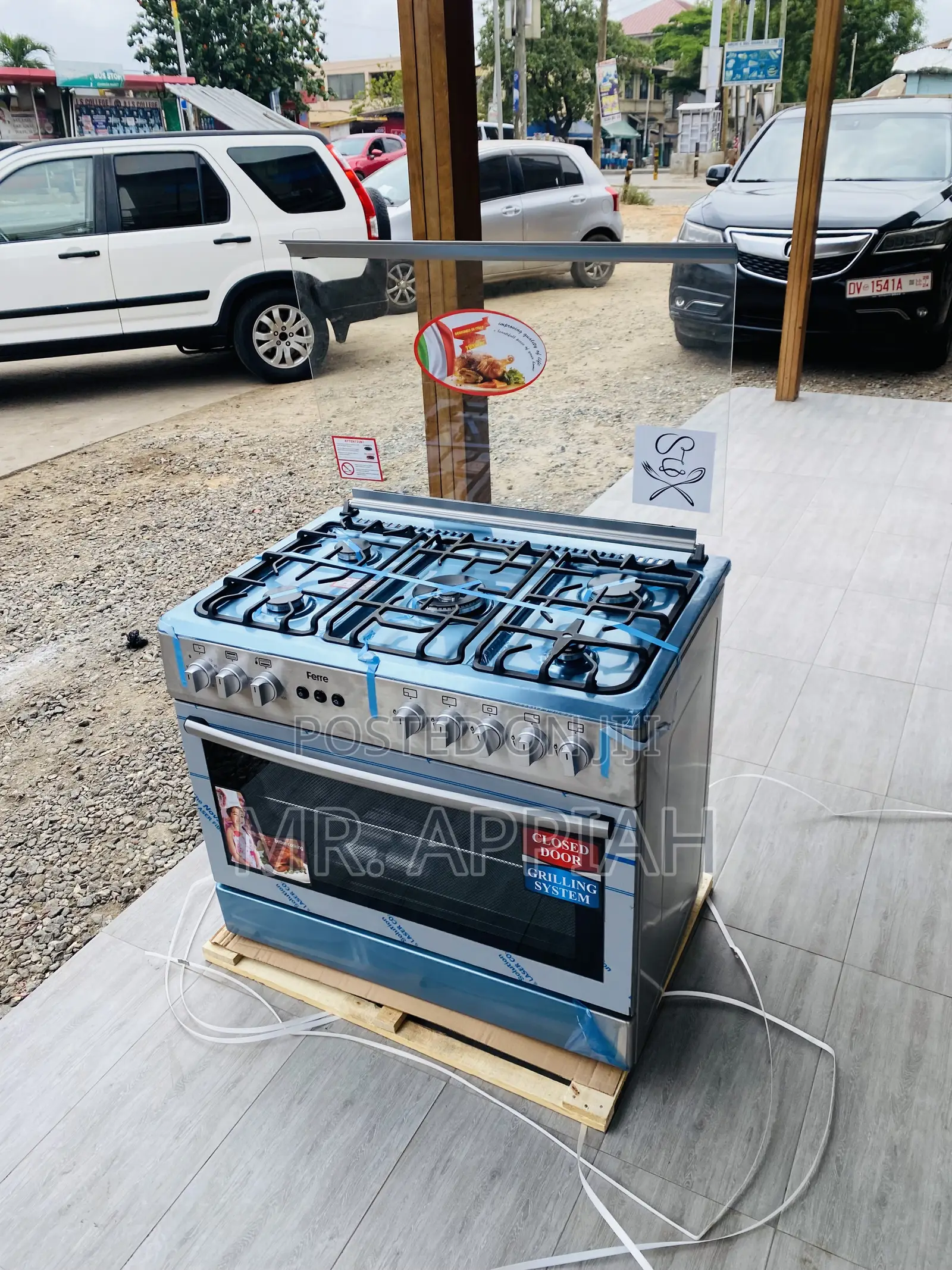 Buy Ferre 5 Gas Burner, Auto Ignition, Oven and Rotisserie.