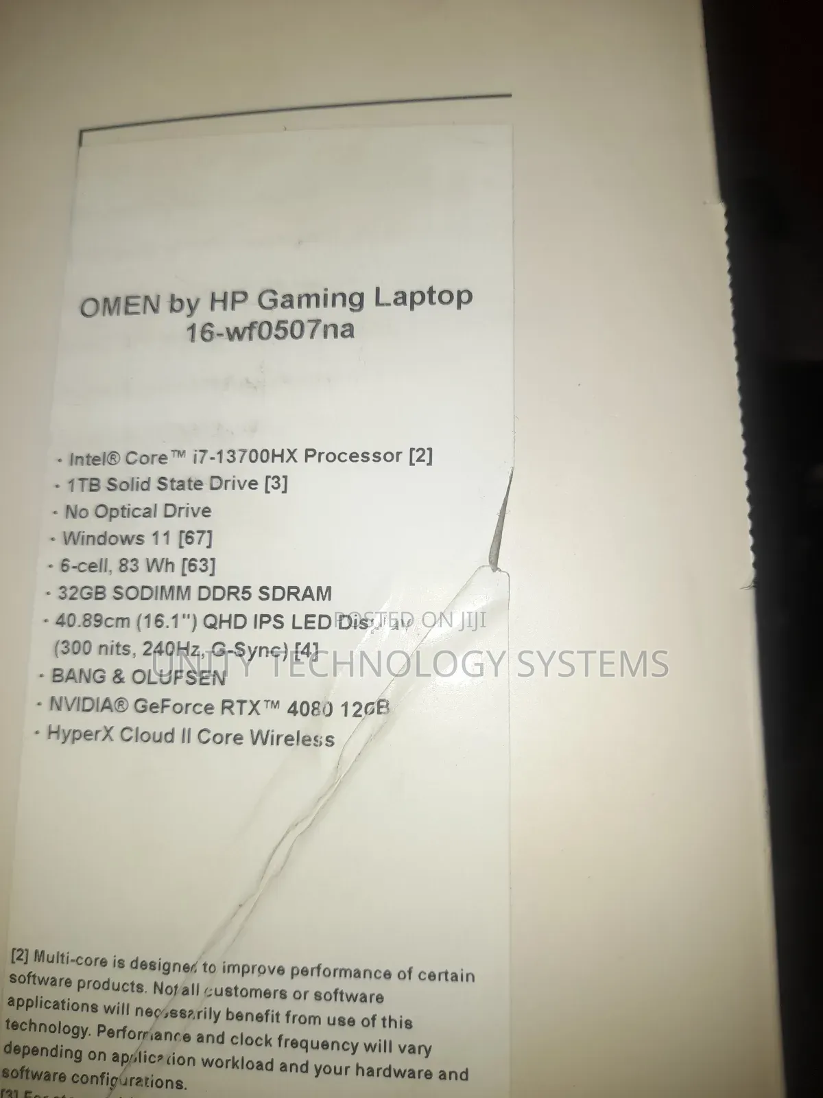 New Laptop HP Omen 16 32GB Intel Core I7 SSD 1T
