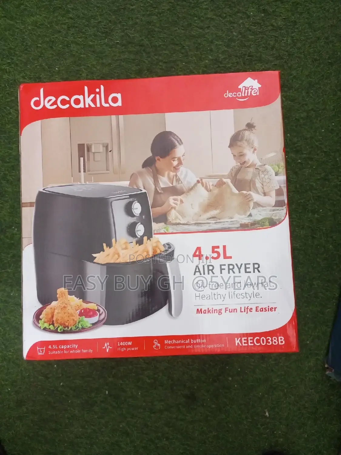 Decakila Brand New Air Fryer 4.5liters