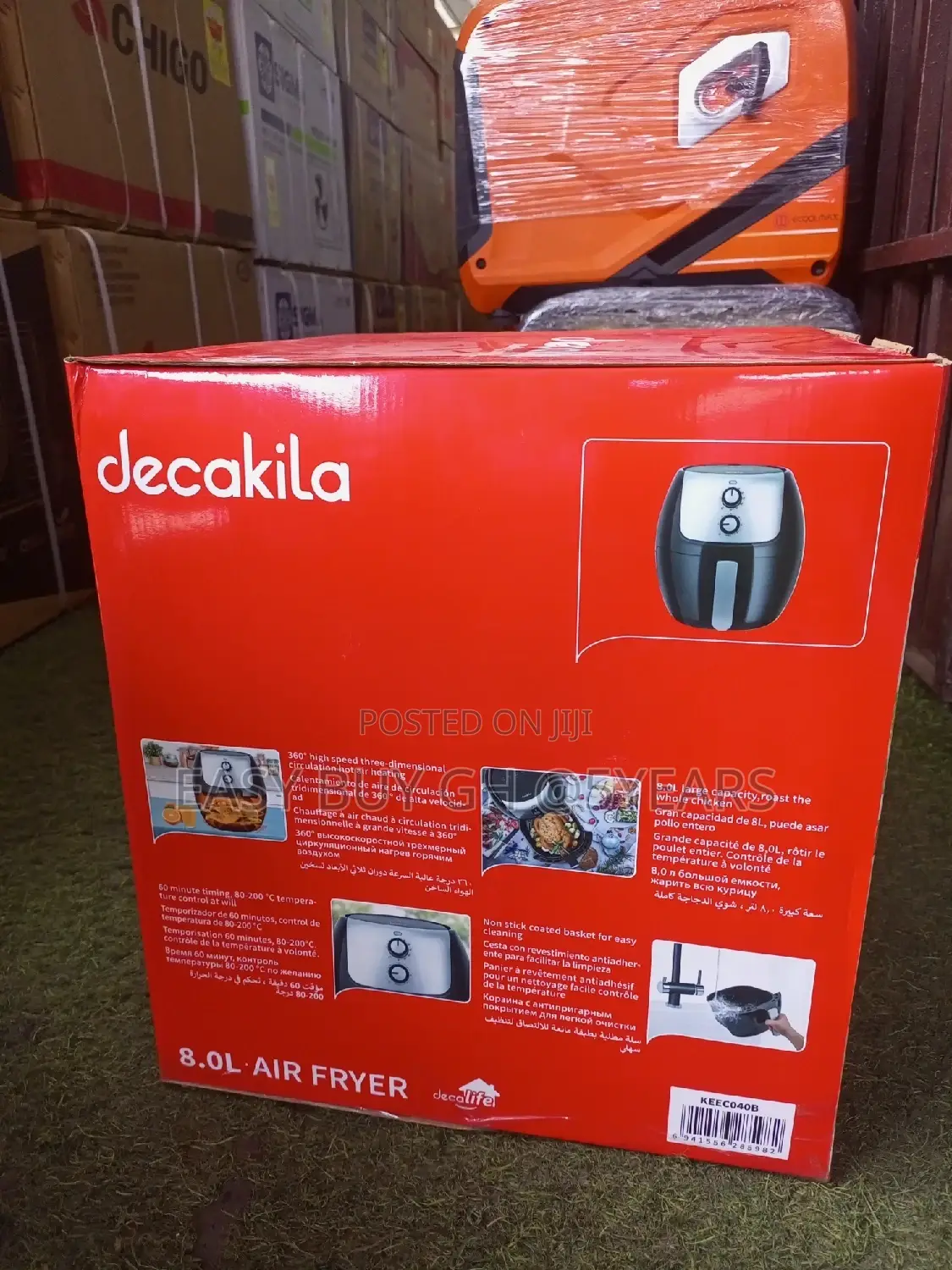 Decakila Air Fryer 8.0 Liters Keec038b
