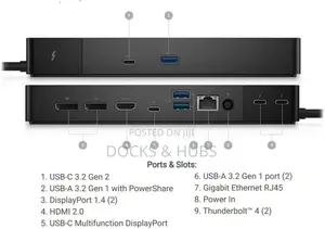 Dell Docking Station WD22TB4 - Thunderbolt 4 Dock