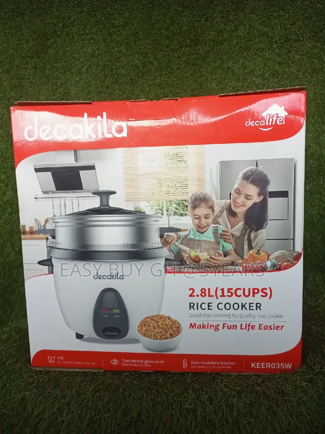 Decakila Affordable Rice Cooker 2.8 Liters