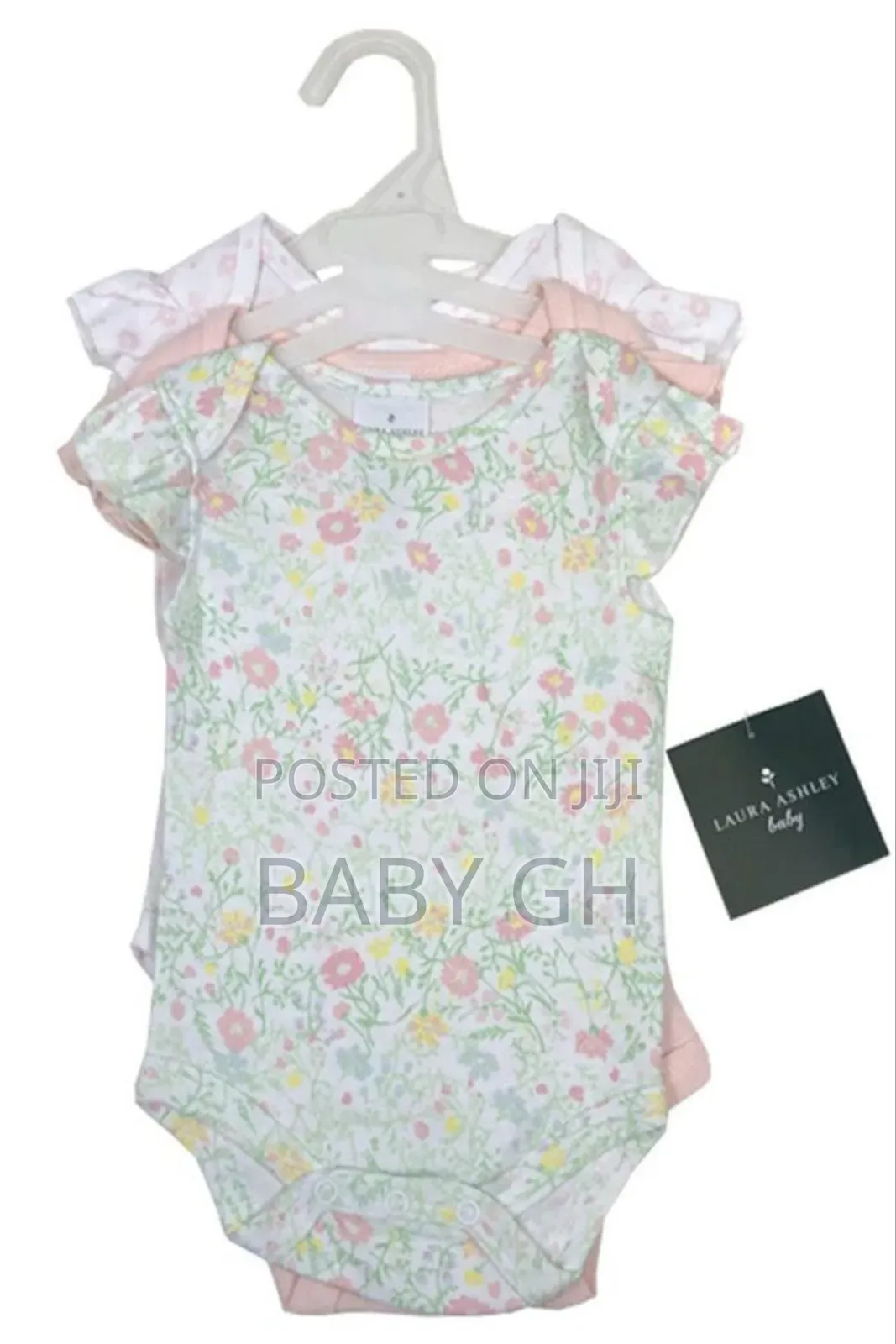 Laura Ashley 3pk Baby Girls Bodysuits