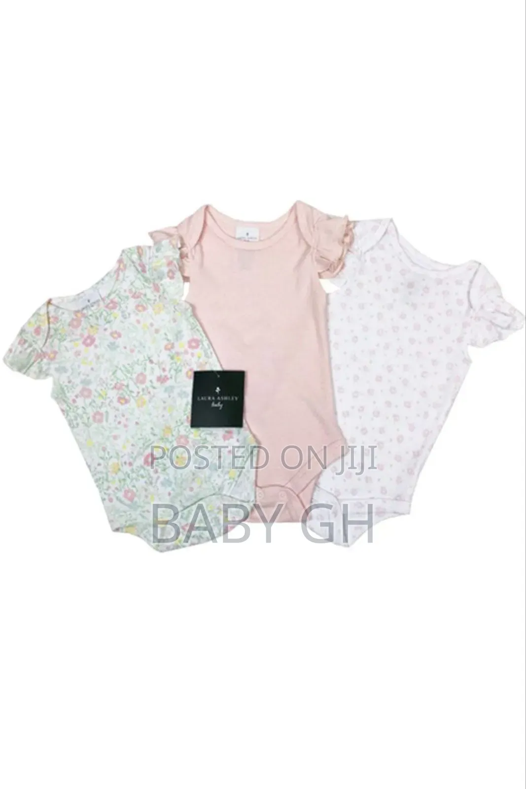 Laura Ashley 3pk Baby Girls Bodysuits