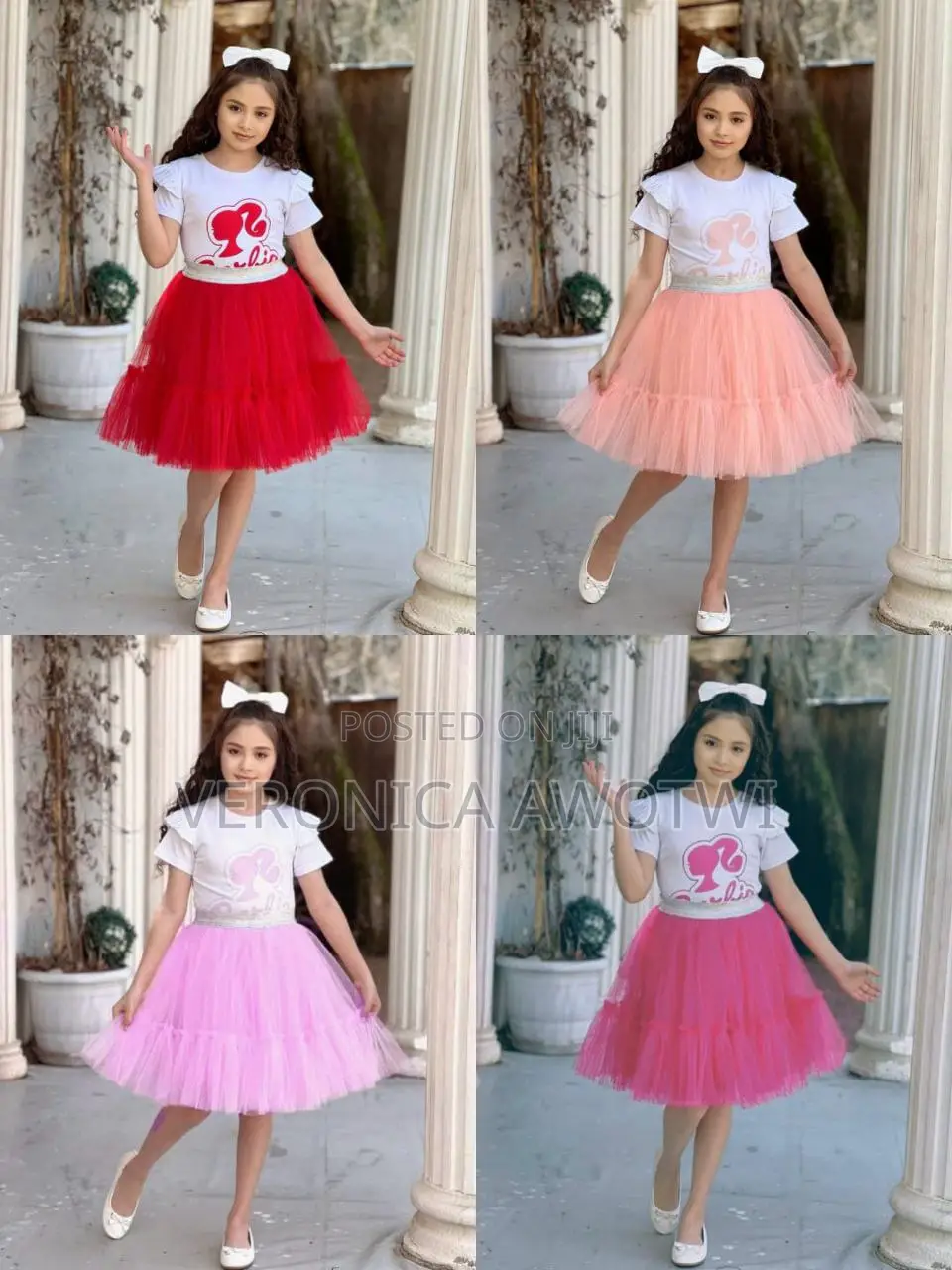 Barbie Skirt and Top With Hair Band